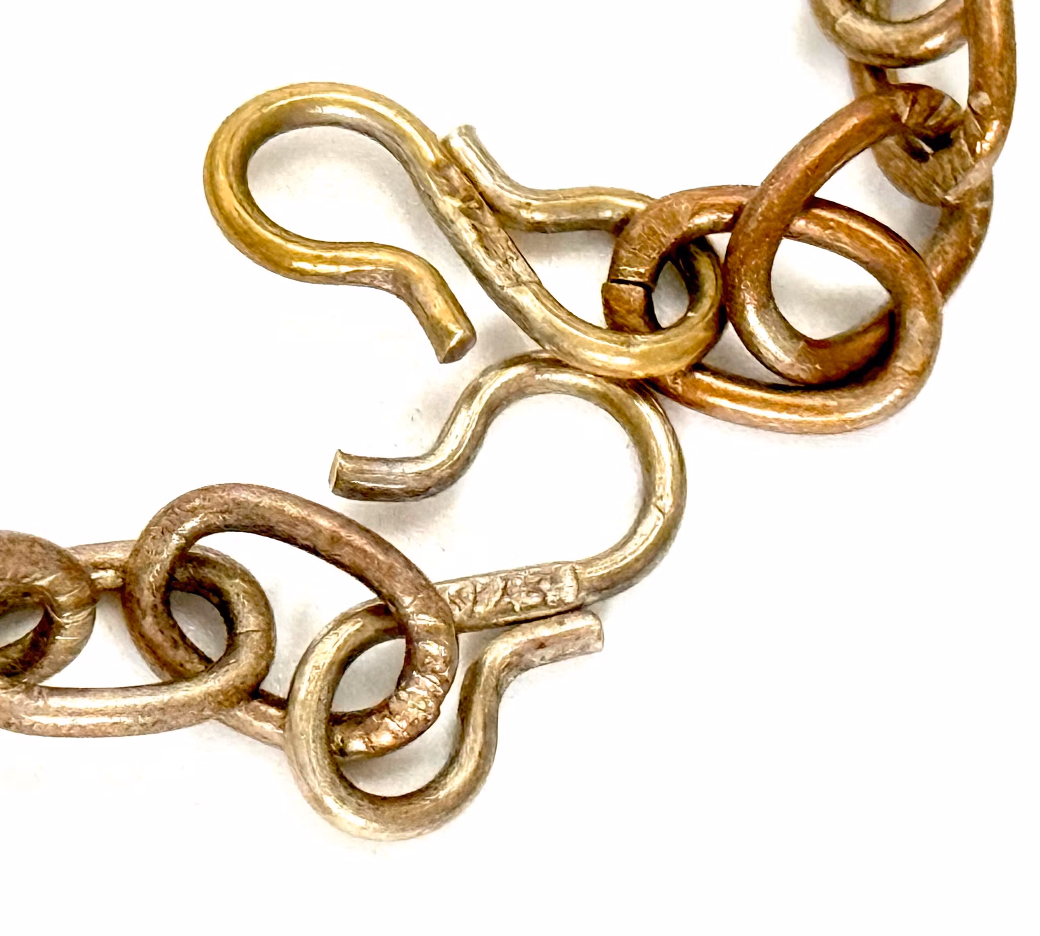 Antik sølv smykkesæt, håndlavede smykker, stemplet 925