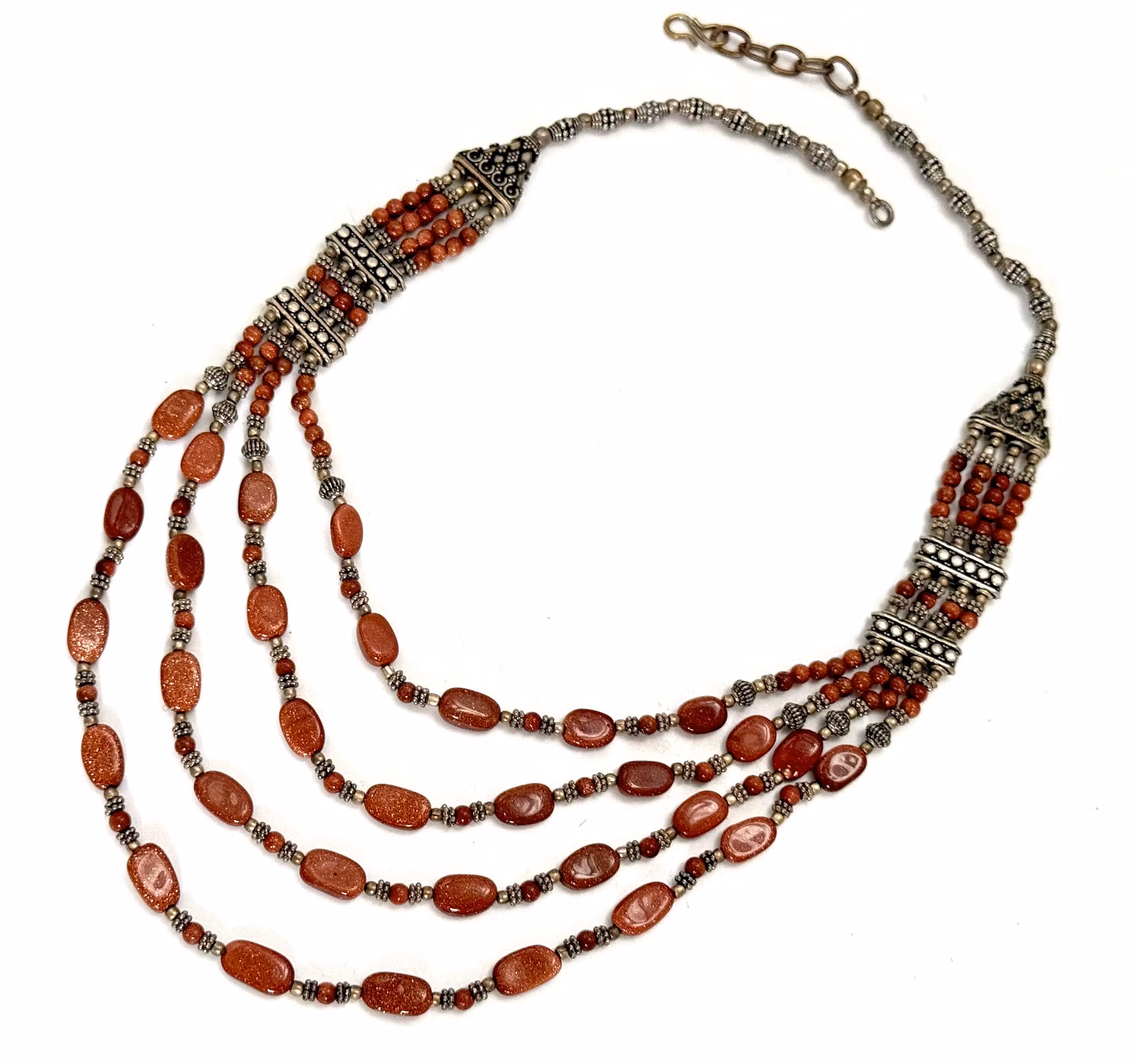 Antik sølv smykkesæt, håndlavede smykker, stemplet 925