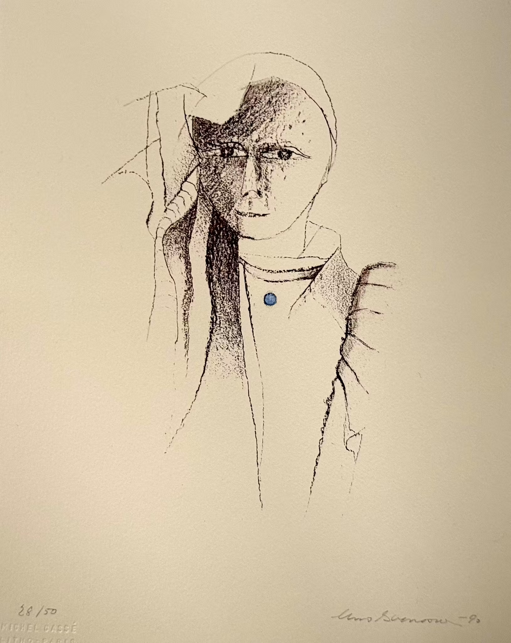 Uno Svensson (Svezia 1929-2012). Litografia 28/50, firmata e datata -90