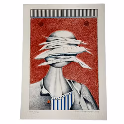 Uno Svensson (Zweden 1929-2012). Lithografie 196/200, gesigneerd en gedateerd -87