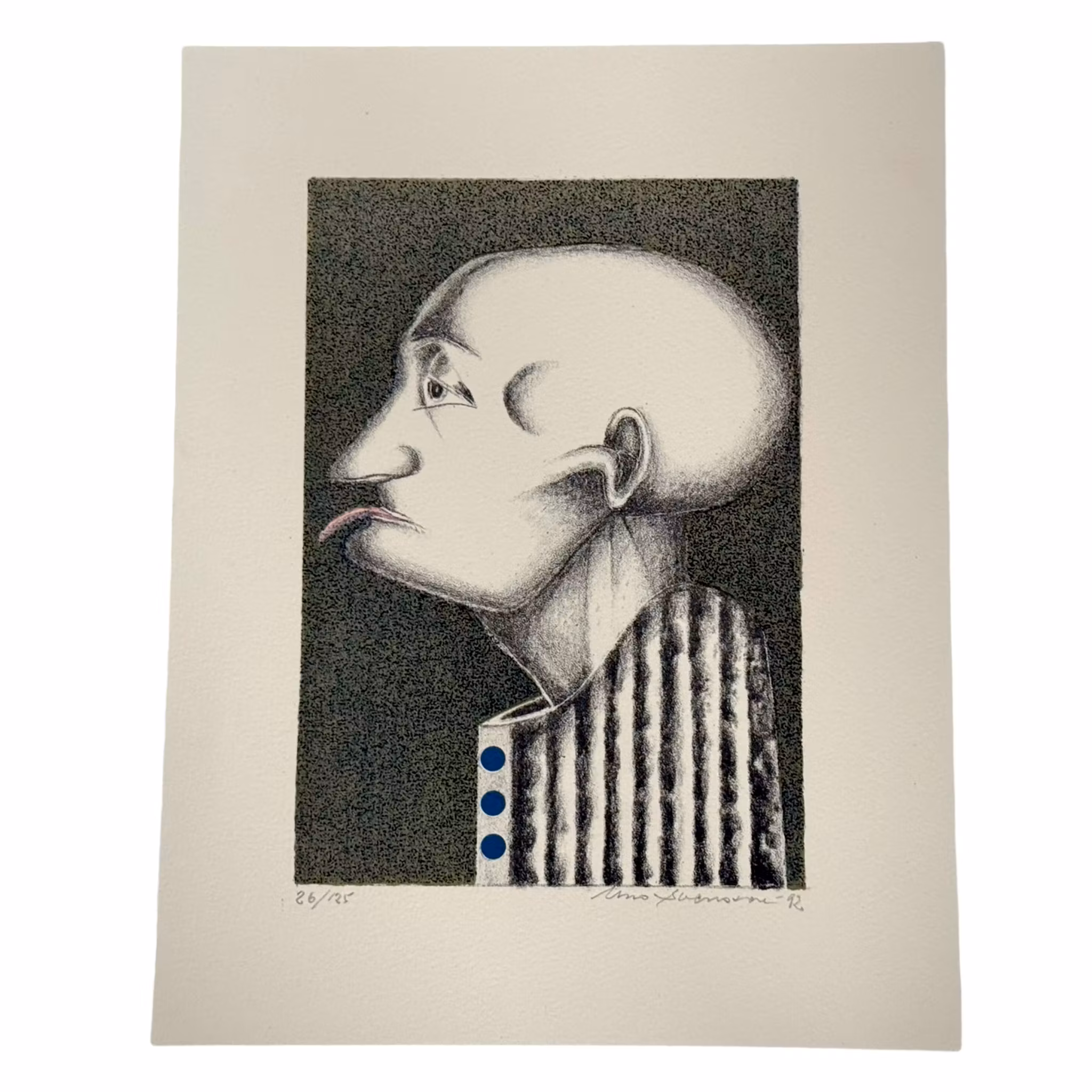 Uno Svensson (Zweden 1929-2012). Lithografie 26/125, gesigneerd en gedateerd -92
