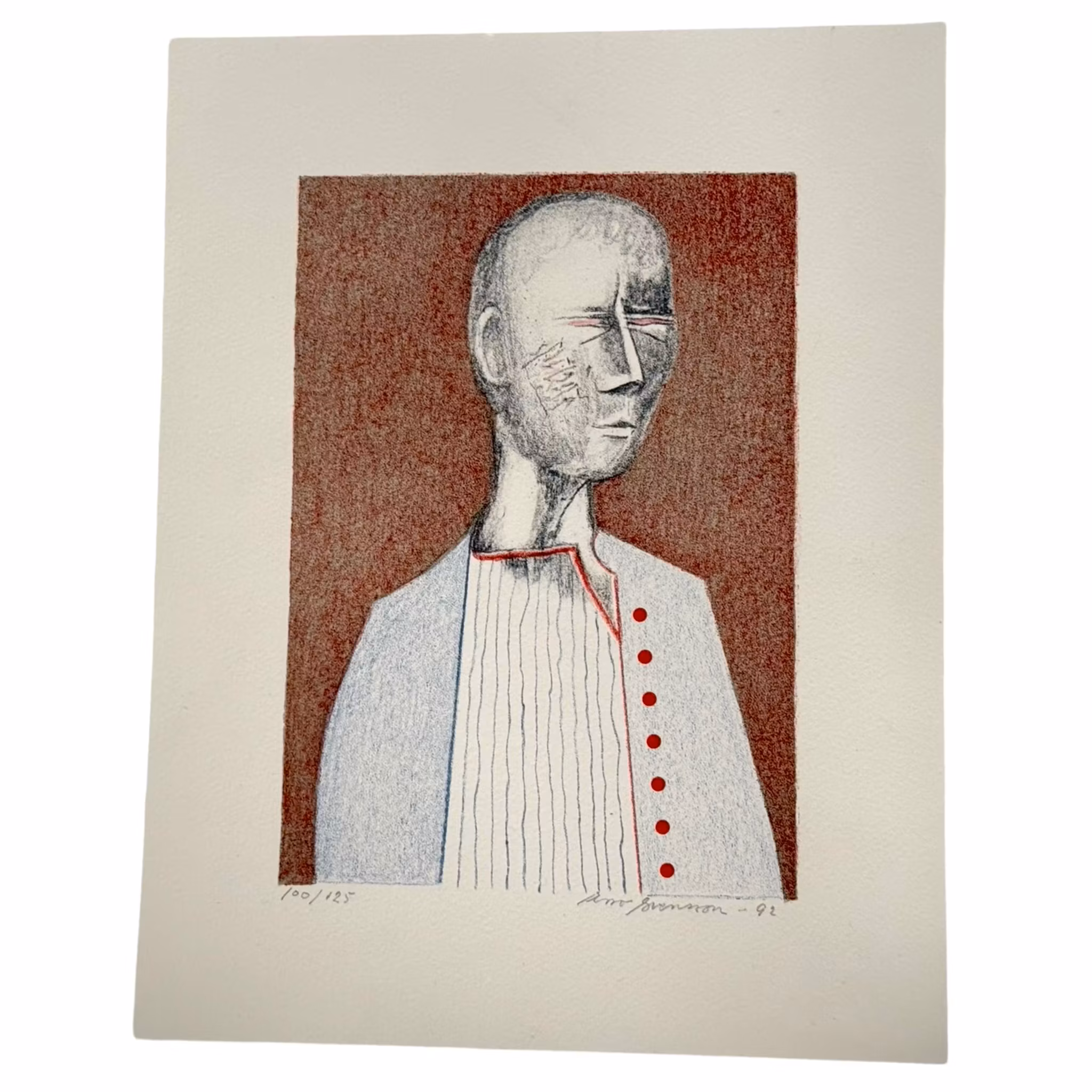 Uno Svensson (Sverige 1929-2012). Litografi 100/125, signert og datert -92