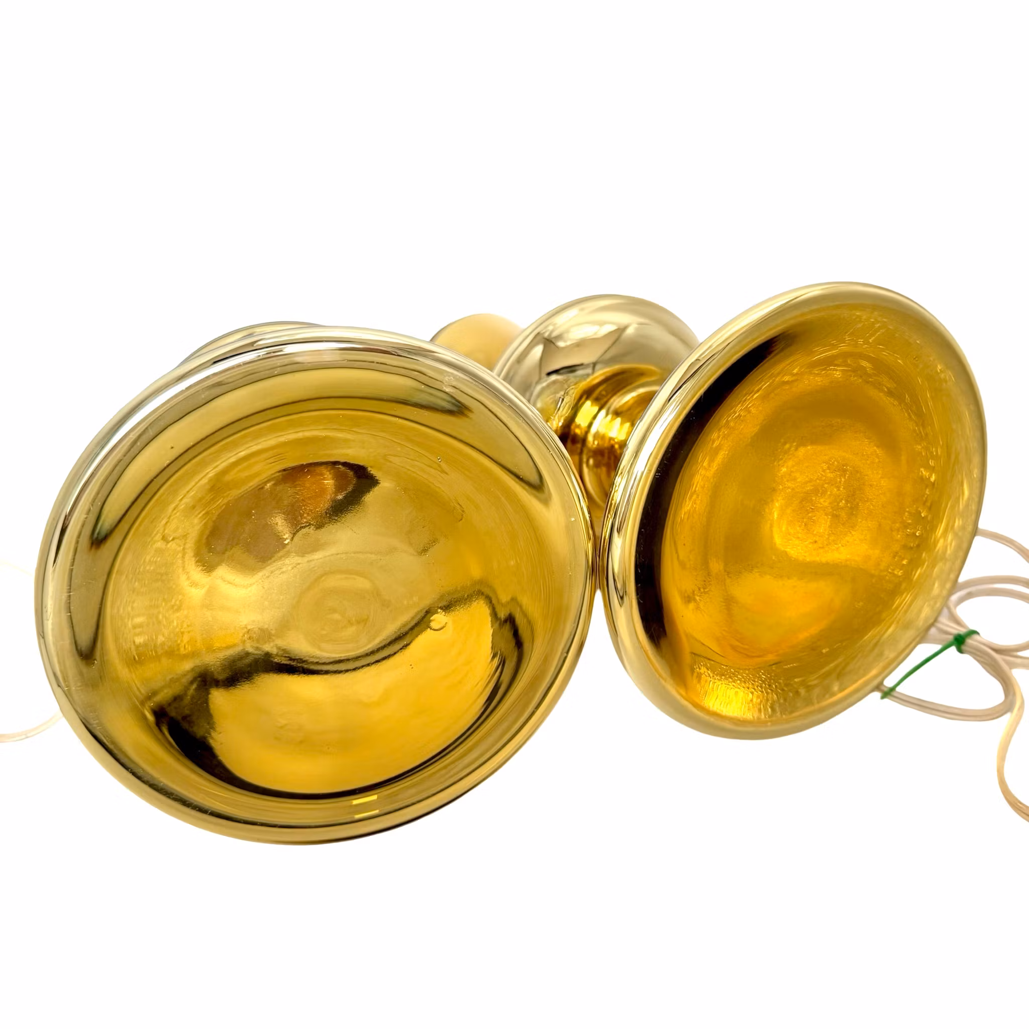 Lampes de table 1 paire, Flygsfors Orrefors E27, verre, design rétro Suède