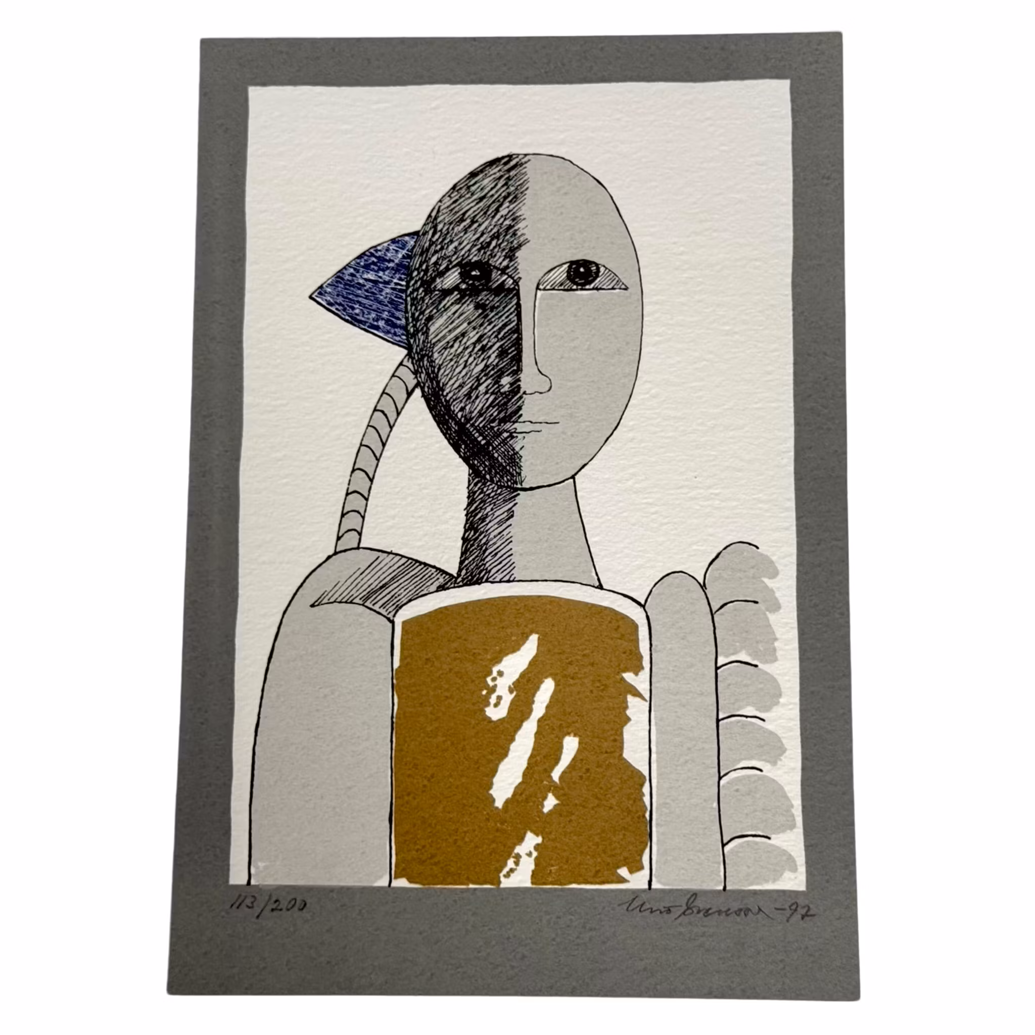 Uno Svensson (Zweden 1929-2012). Lithografie 113/200, gesigneerd en gedateerd -92