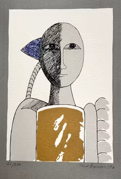 Uno Svensson (Ruotsi 1929-2012). Litografia 113/200, signeerattu ja päivätty -92