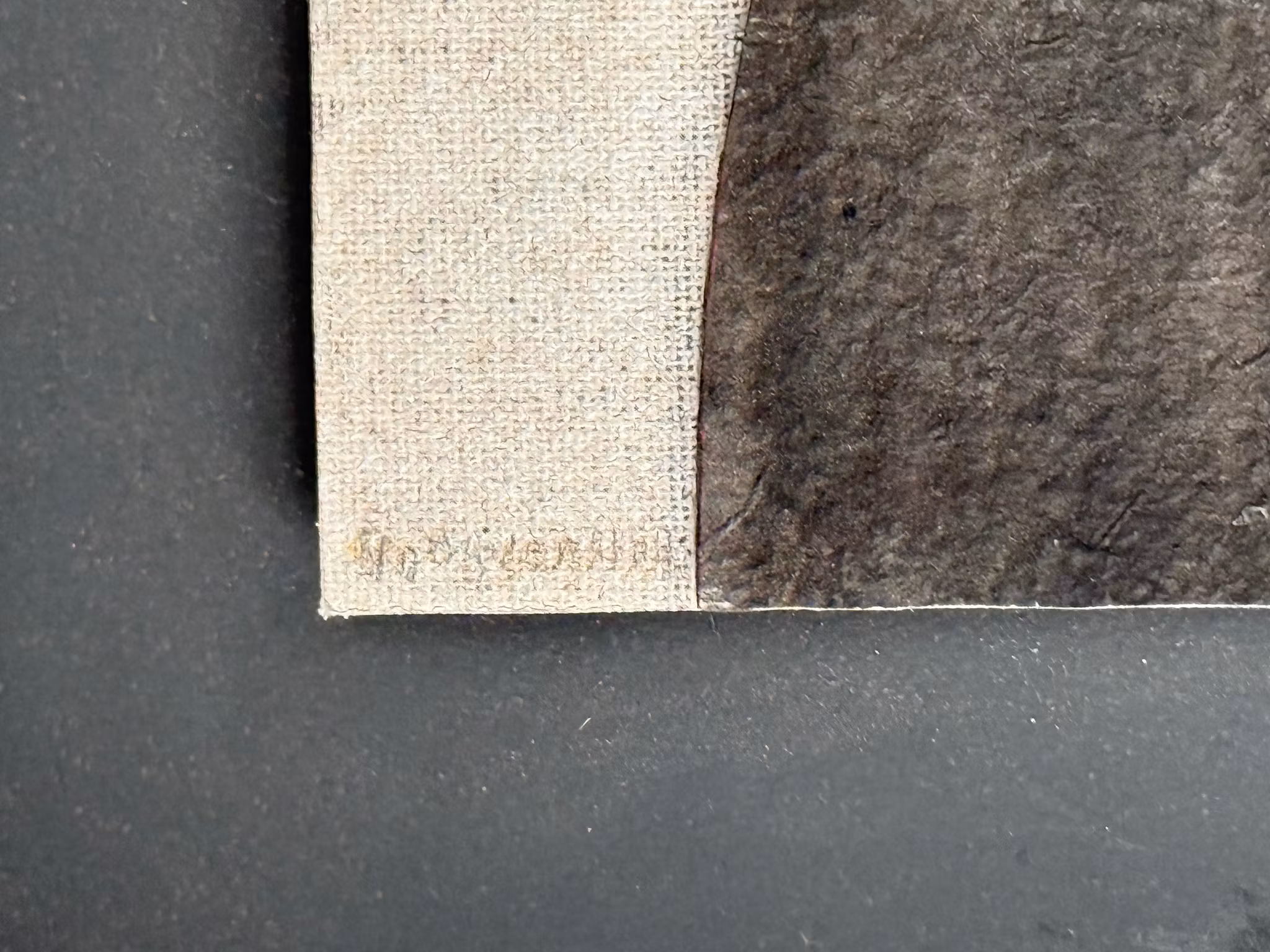 Uno Svensson (Svezia 1929-2012). Acrilico e legno su carta, incollato su pannello, firmato