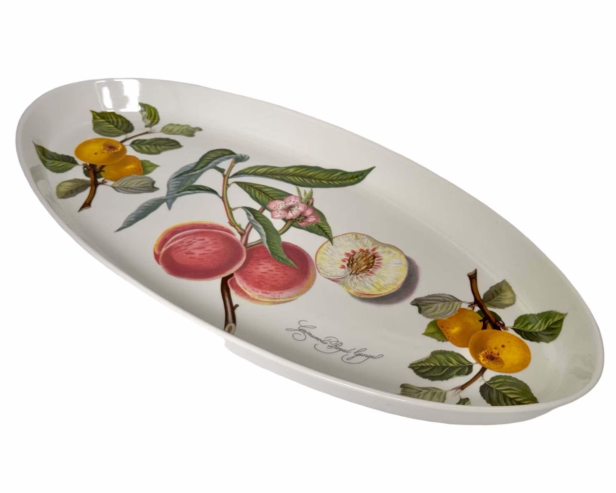 Oval porselensplate, Susan Williams-Ellis, Portmeirion, England