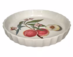 Flan fat pajform i porslin, Susan Williams-Ellis, Portmeirion, England