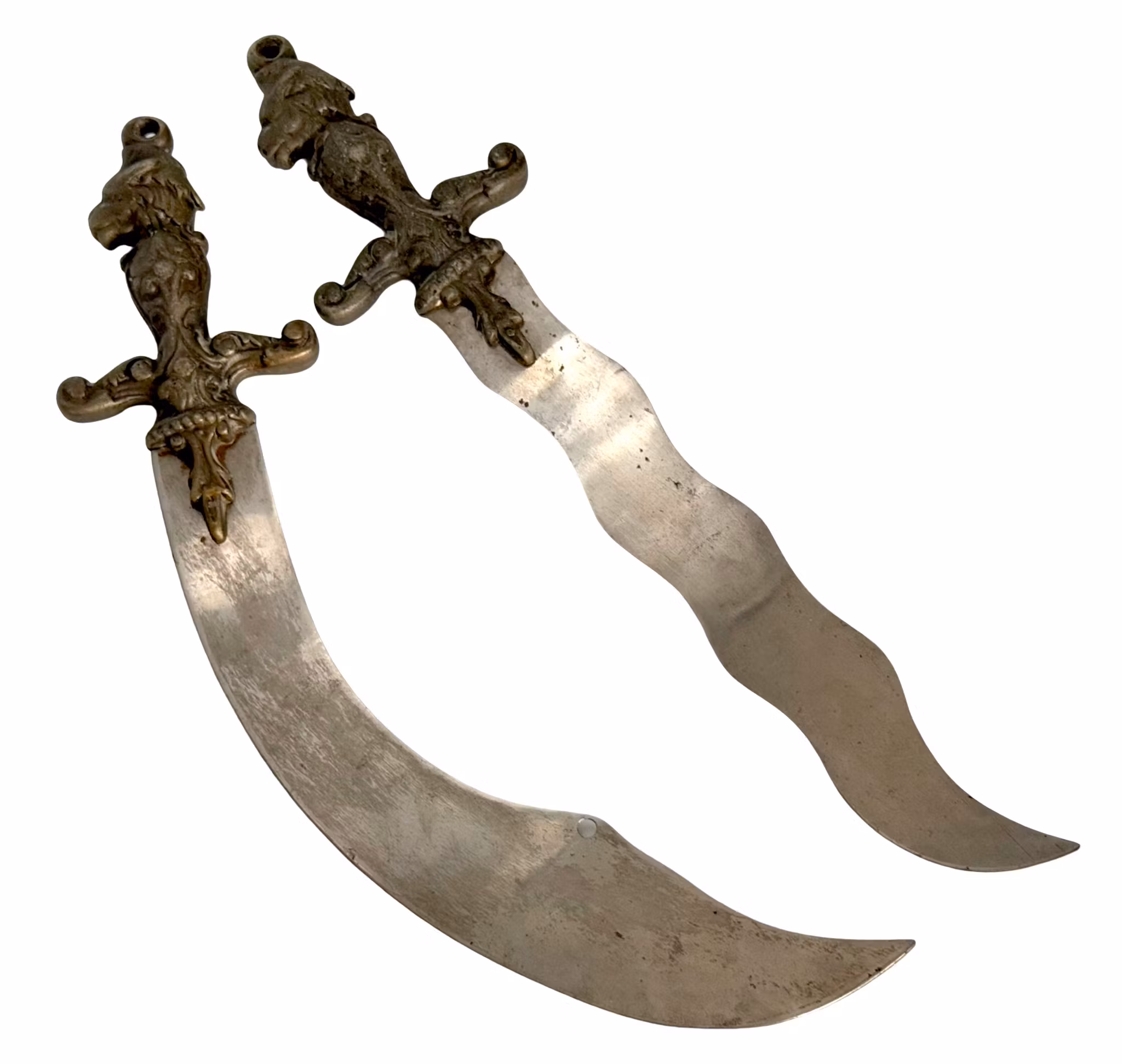 Vintage Souvenir Two Oriental Swords