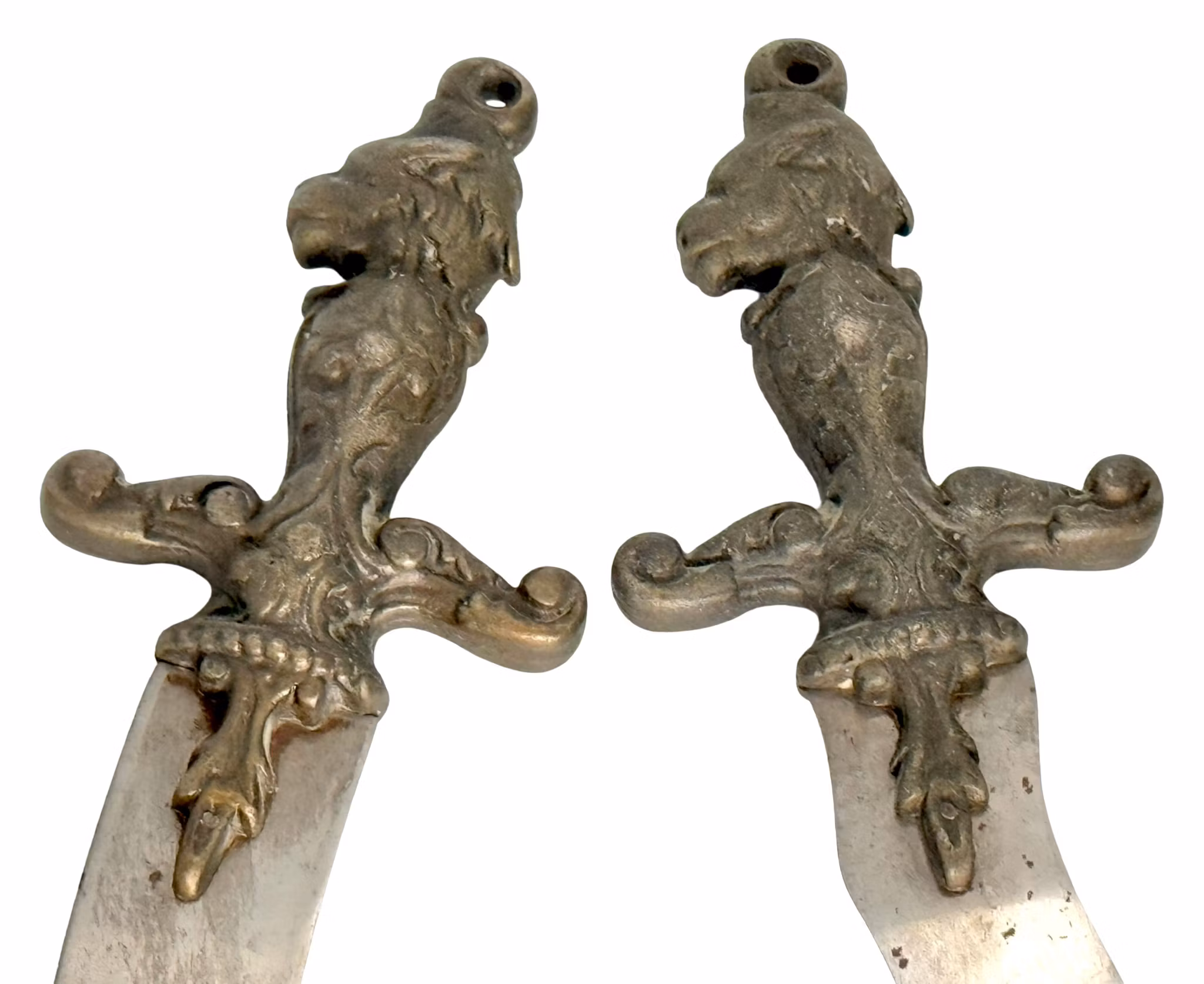 Vintage Souvenir Two Oriental Swords