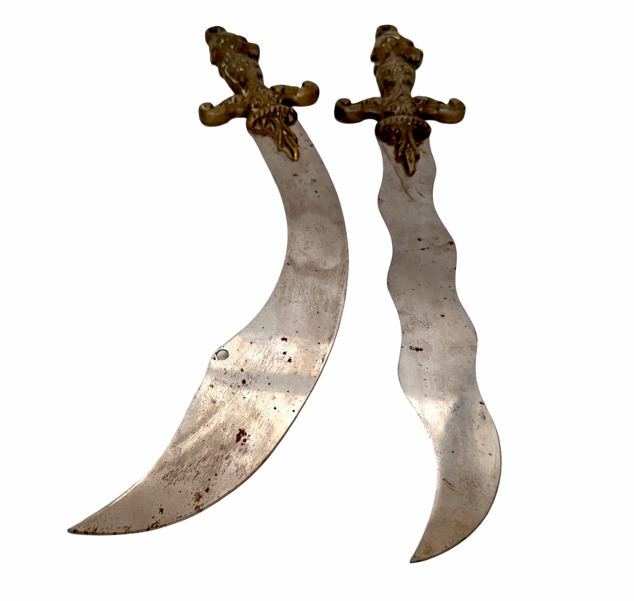 Vintage Souvenir Two Oriental Swords