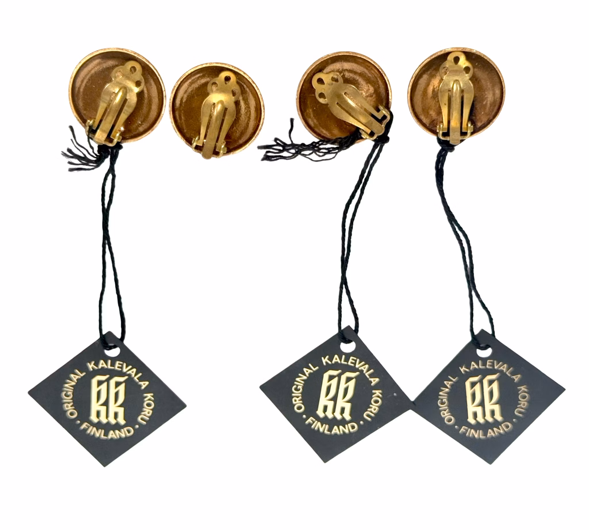 Pendientes de clip Kalevala Koru, 4 piezas