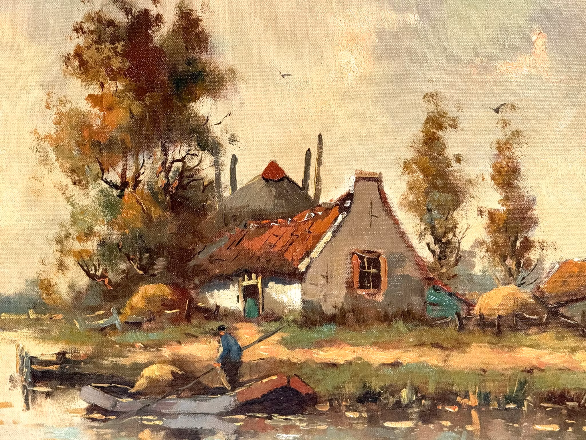 Adolf van Dijk (Holland 1859-1924). Oil painting on canvas, Signed