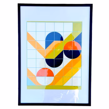 Holger Bäckström & Bo Ljungberg (Ruotsi 1939-1997 - 1939-2000). värilitografia 158/275, signeerattu Beck & Jung 1974