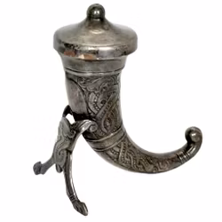 Theodor Olsens Eftf Norge Sterling Silver 925 Viking Horn Salt eller Peppar Shaker
