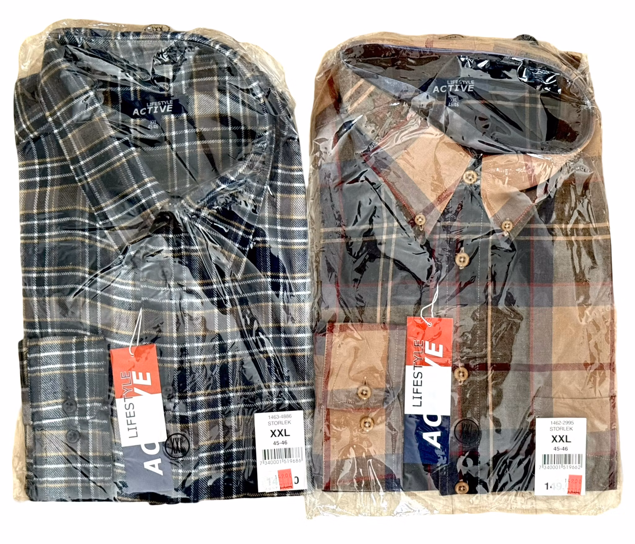 14 stk, DBC & Active, André Leon, etc. skjorter xxl