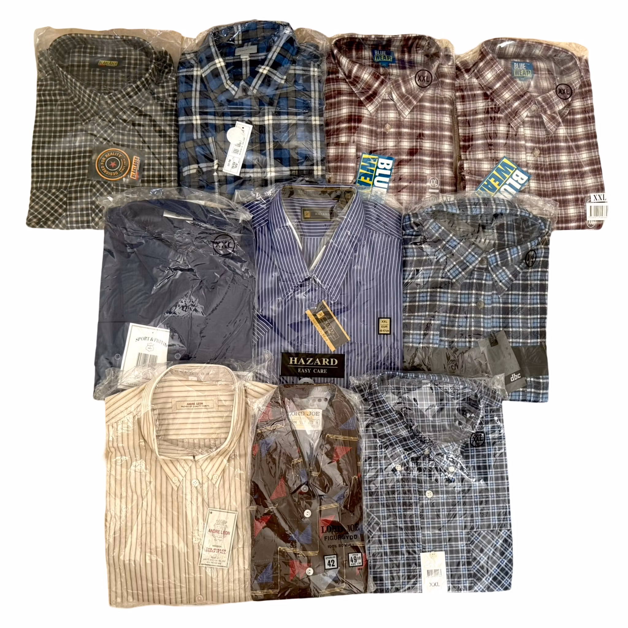 10 kpl, Blue Wear, Lord Joe, André Leon jne. paidat xxl