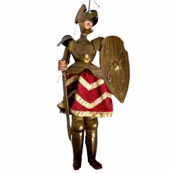 Vintage Siciliansk marionett riddare soldat