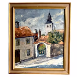 M. Fredriksson, Obraz olejny na płótnie, Sygnowany