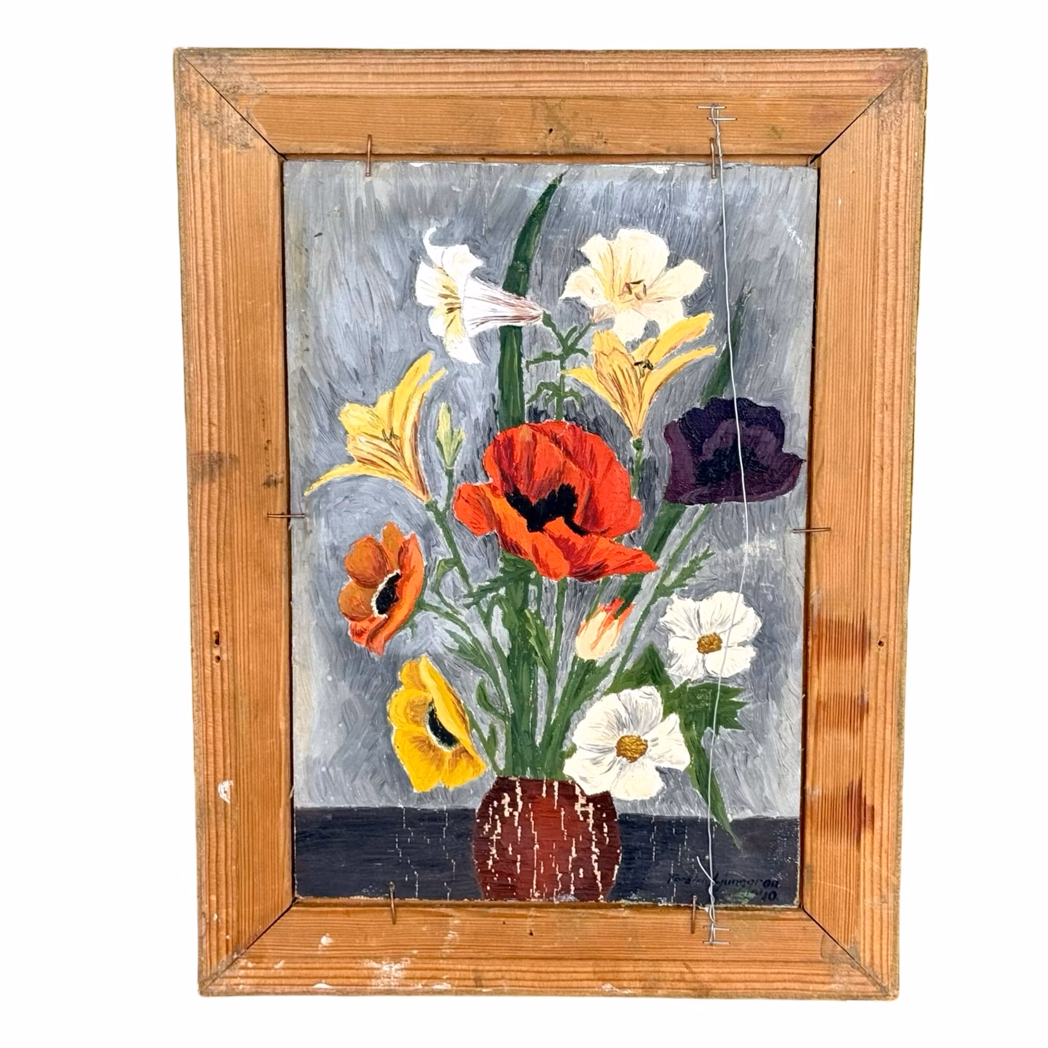 Hå Åkesson & Torsten Ljunggren, Peinture à l'huile sur panneau, Signée