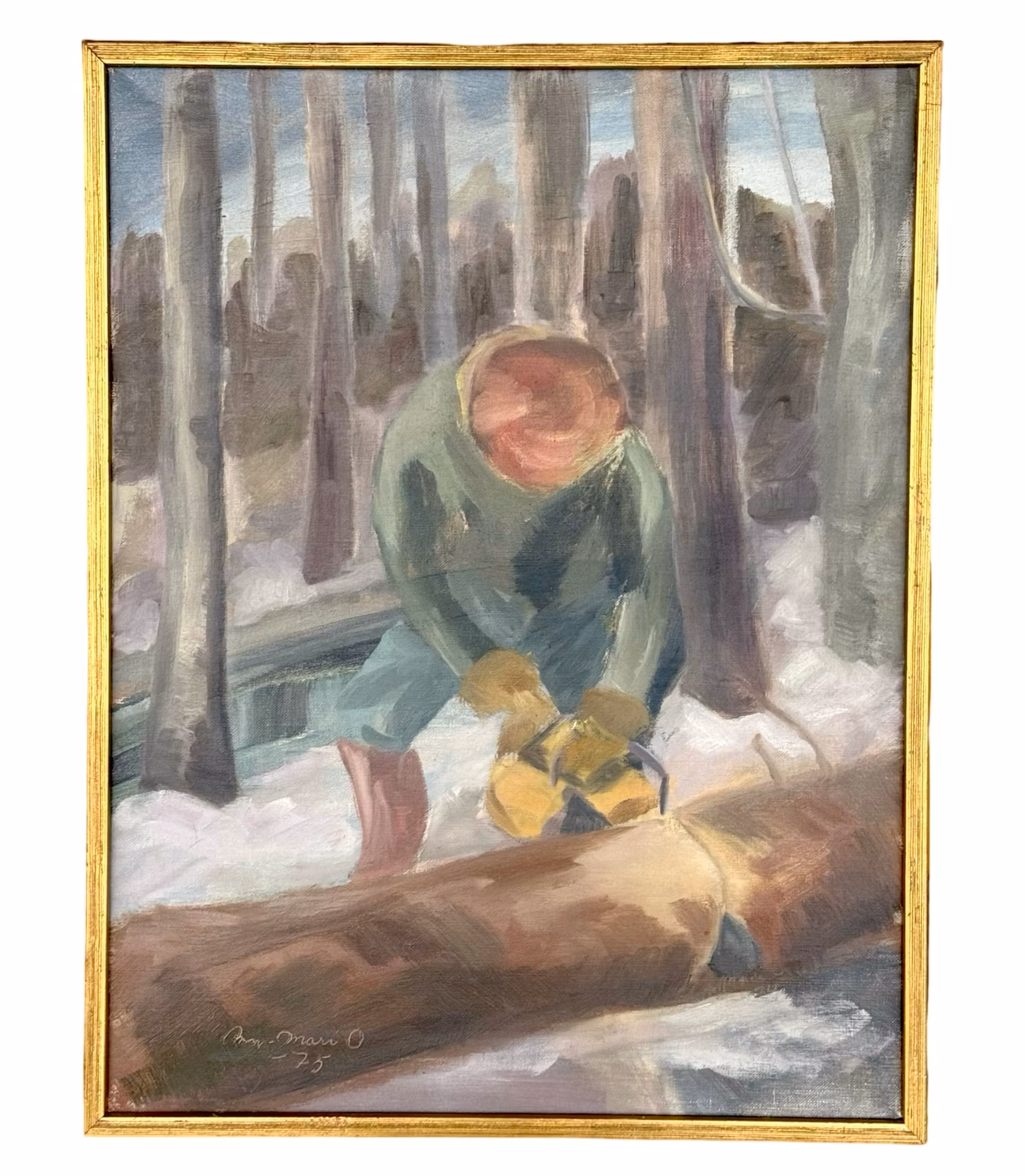 Ann Marie Olssen, Obraz olejny na płótnie, Podpisany