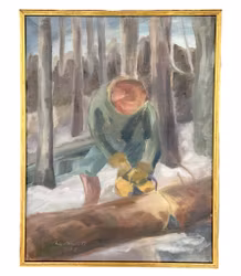 Ann Marie Olssen, Obraz olejny na płótnie, Podpisany