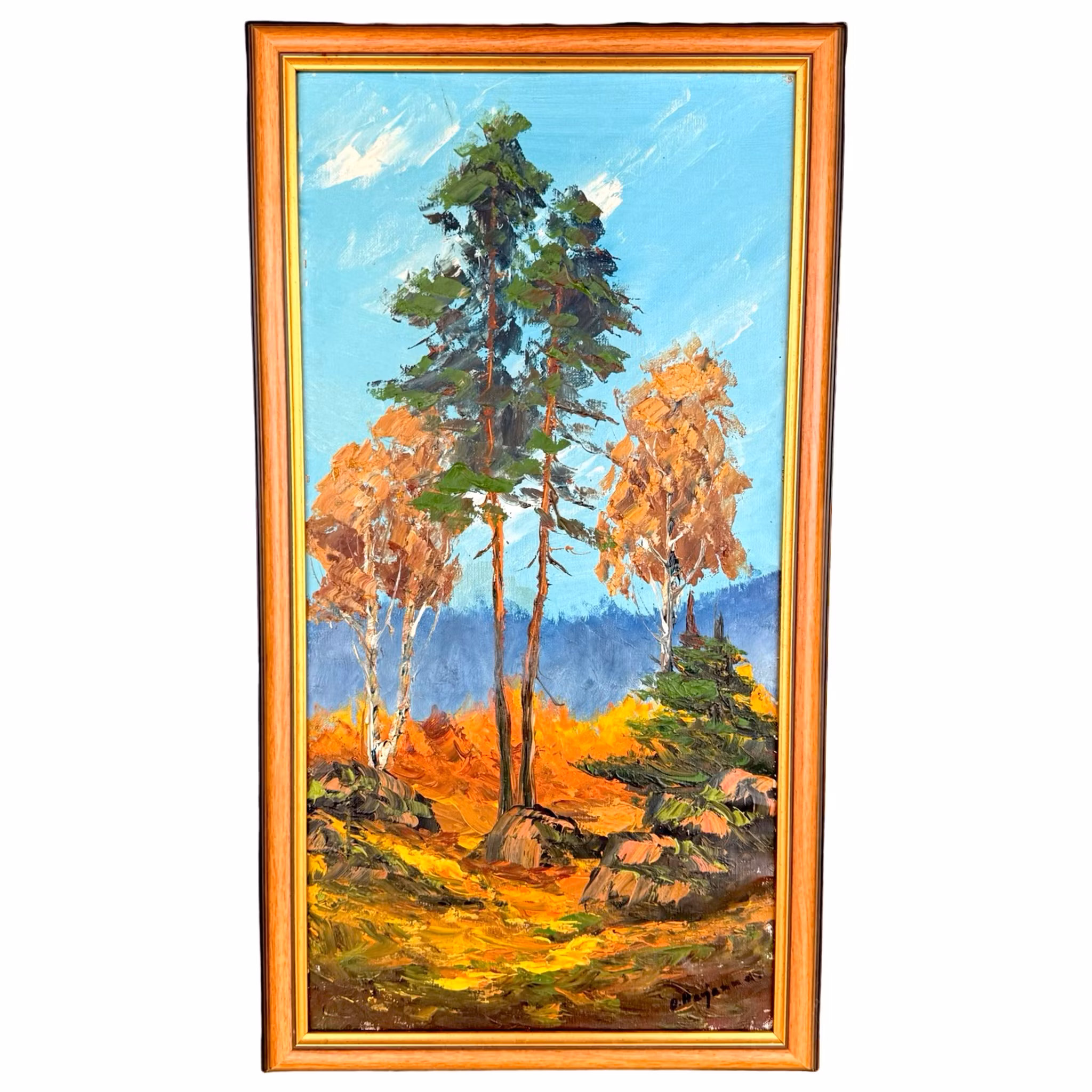 O. Harjanne, Oljemålning på duk, Signerad