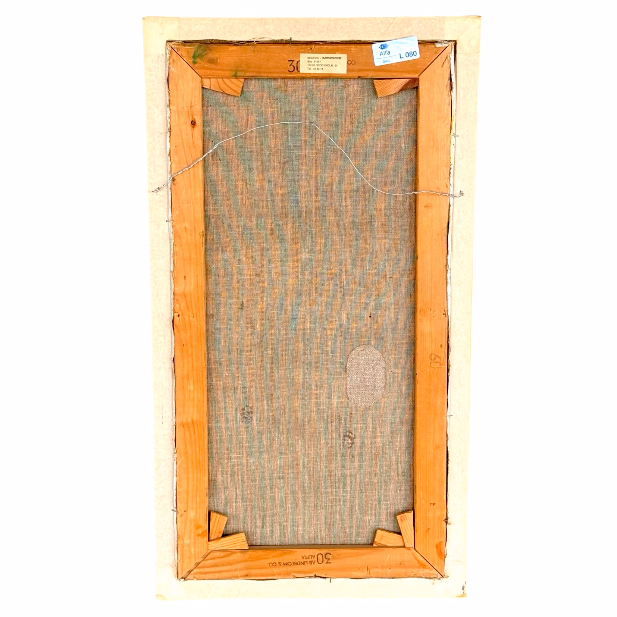 O. Harjanne, Oljemålning på duk, Signerad