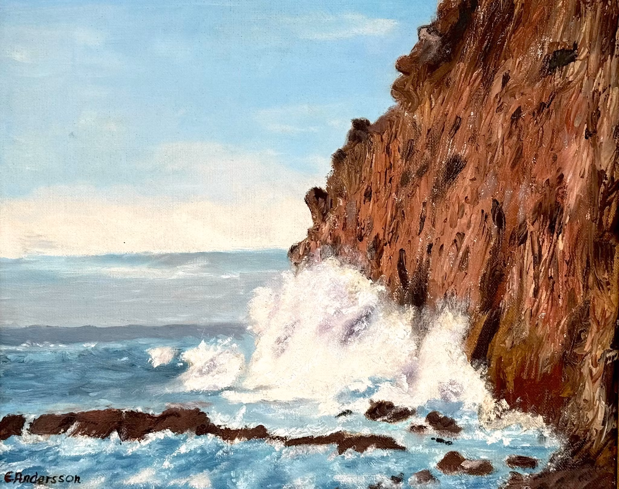 E. Andersson, Oil painting on canvas, Signed