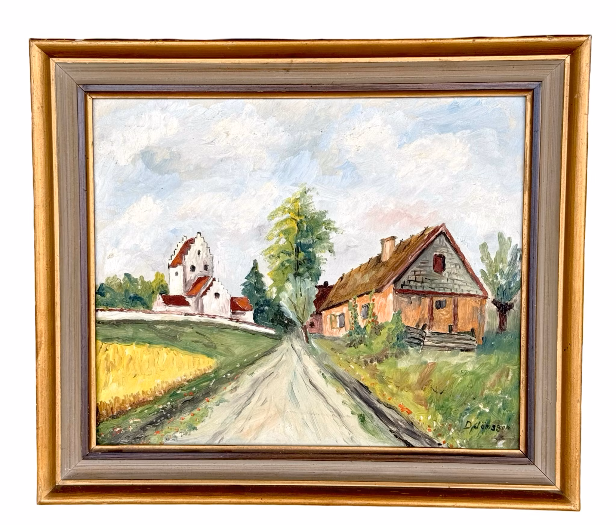 D. Jönsson, Ölgemälde auf Leinwand, Signiert