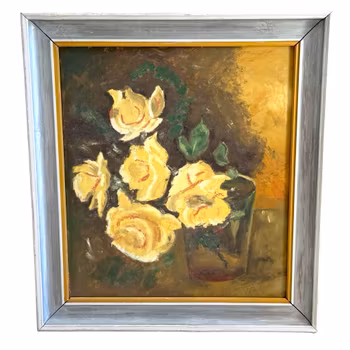 Lindström, Öljymaalaus paneelille, Signeerattu