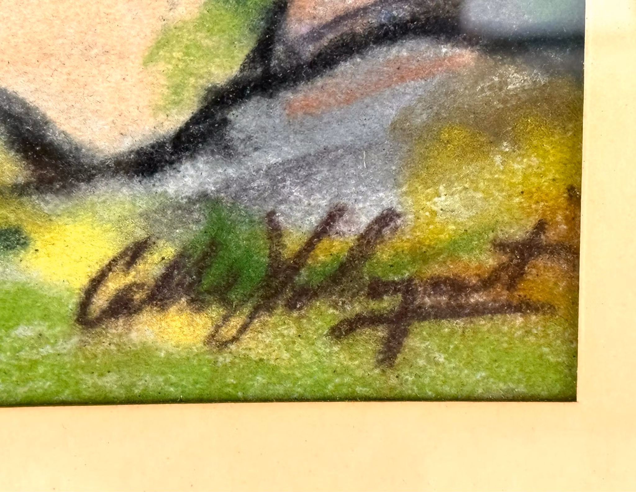 Calle Holmqvist, Akvarellmaleri, Signert