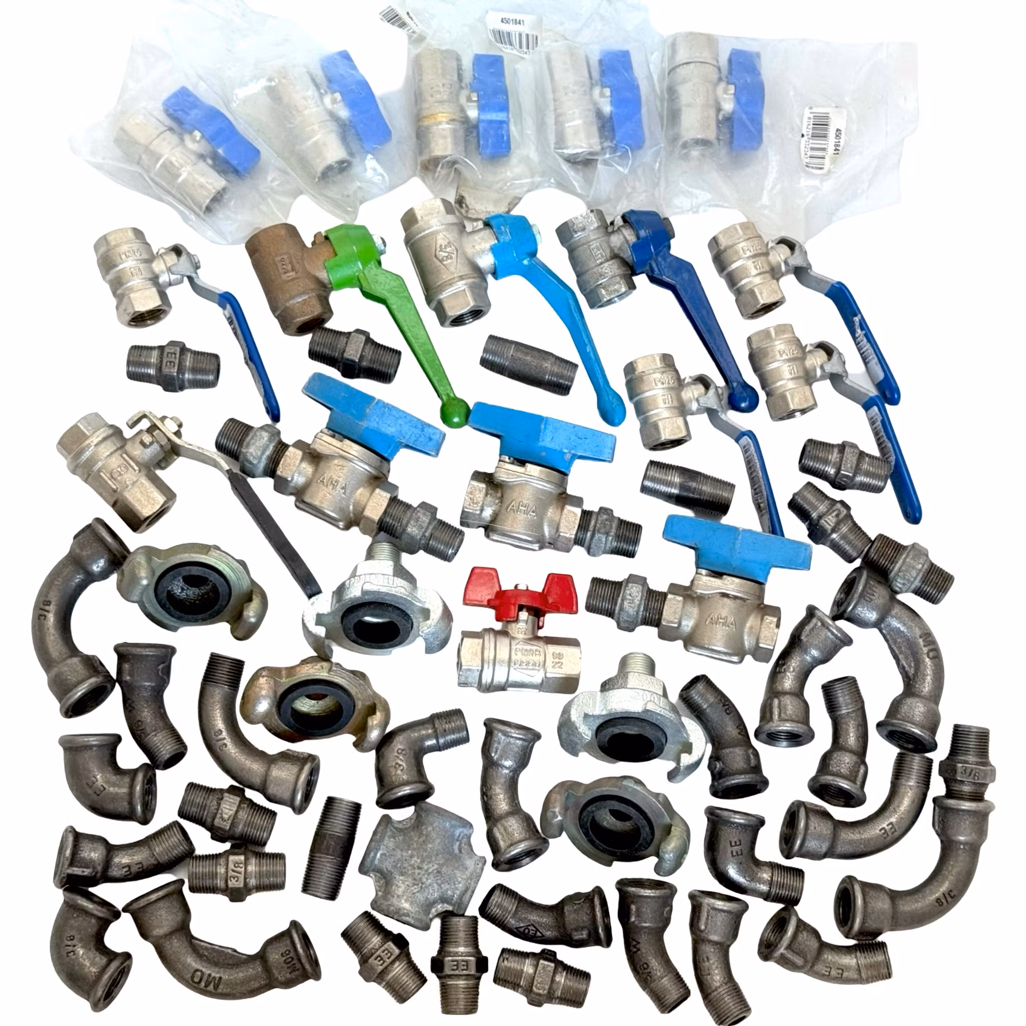 Diversos accesorios de tuberías y válvulas Artículos de plomería