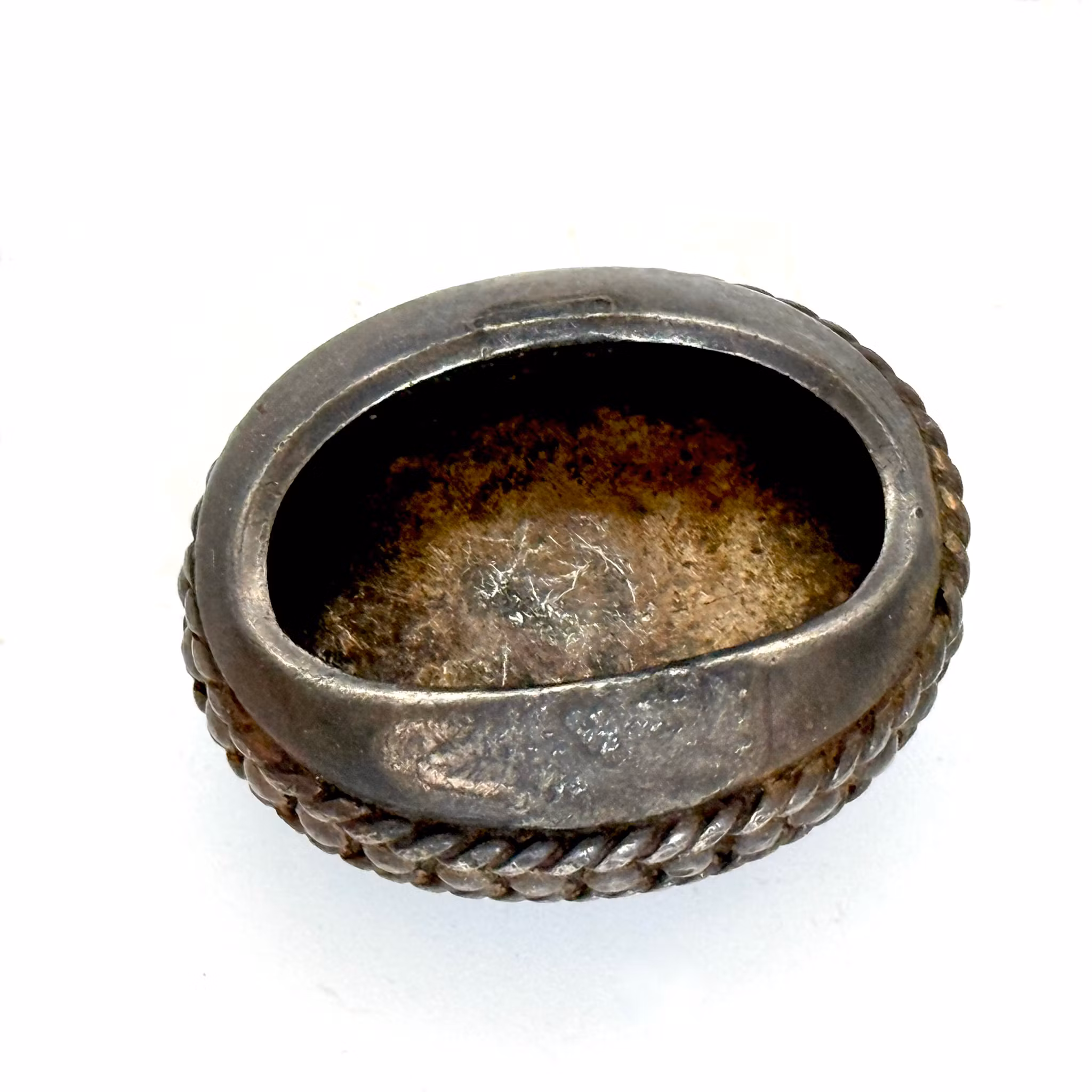 Anello in argento con agata verde antica