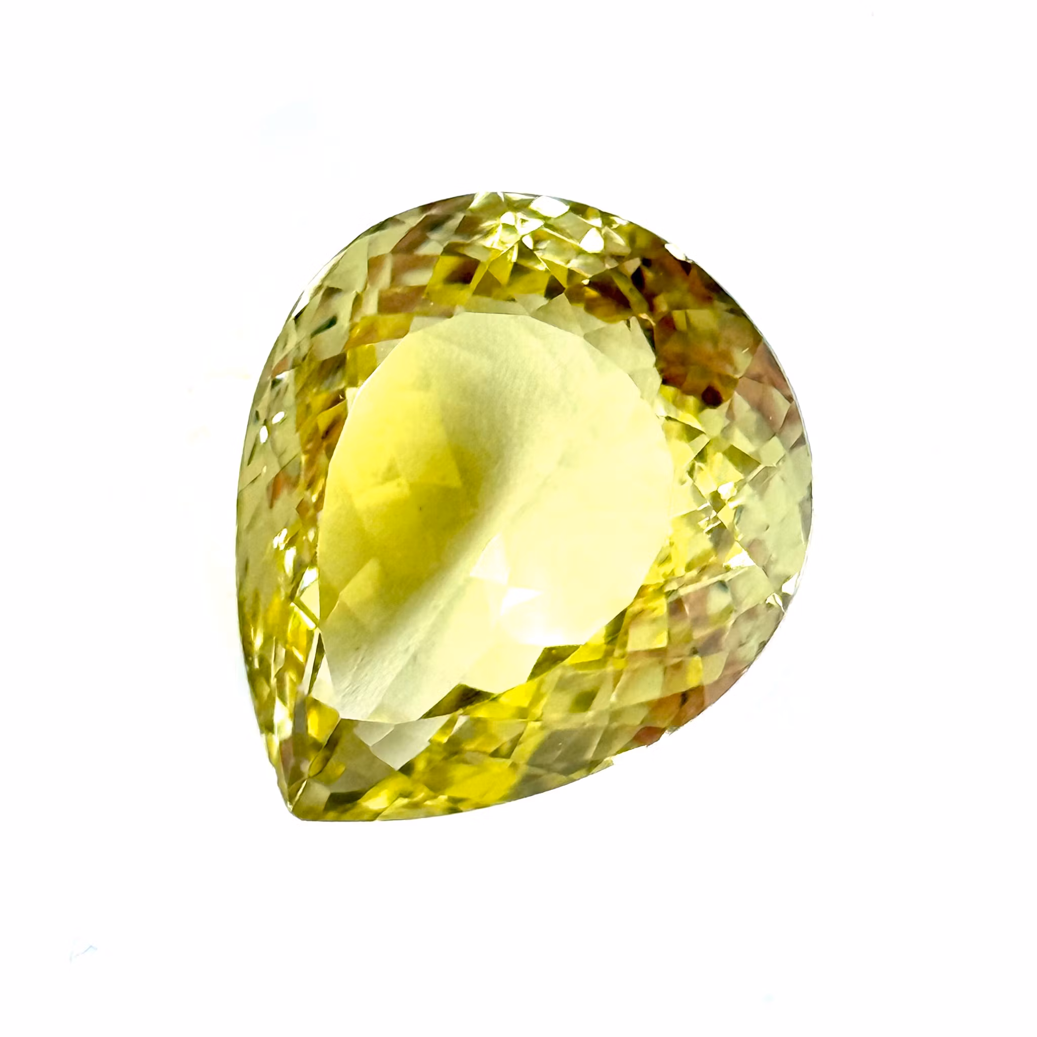 31,61 karat naturlig ubehandlet citrin med certifikat