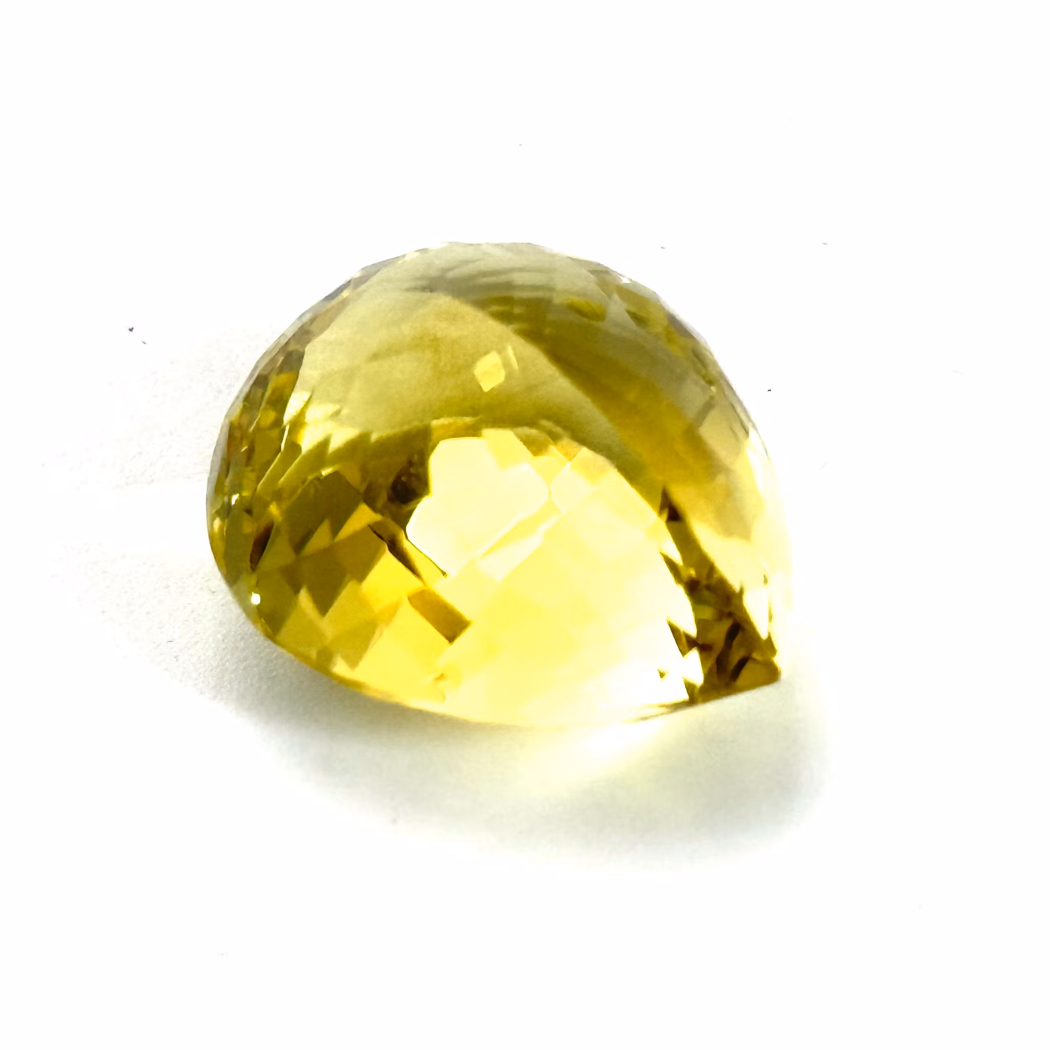 31,61 karat naturlig ubehandlet citrin med certifikat