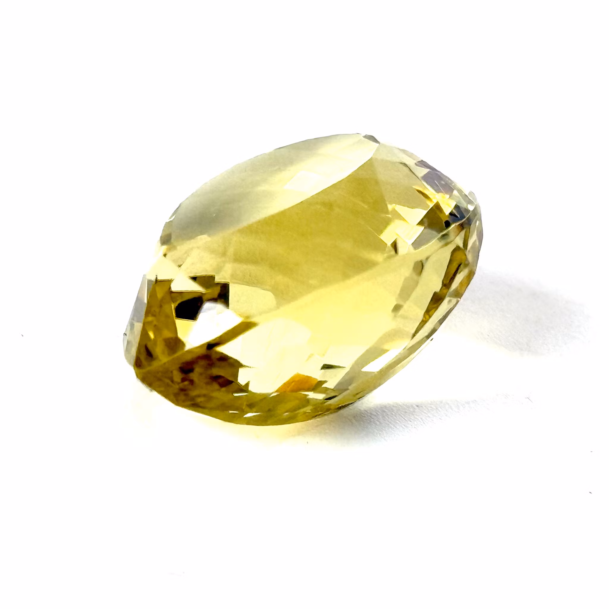 31,61 karat naturlig ubehandlet citrin med certifikat