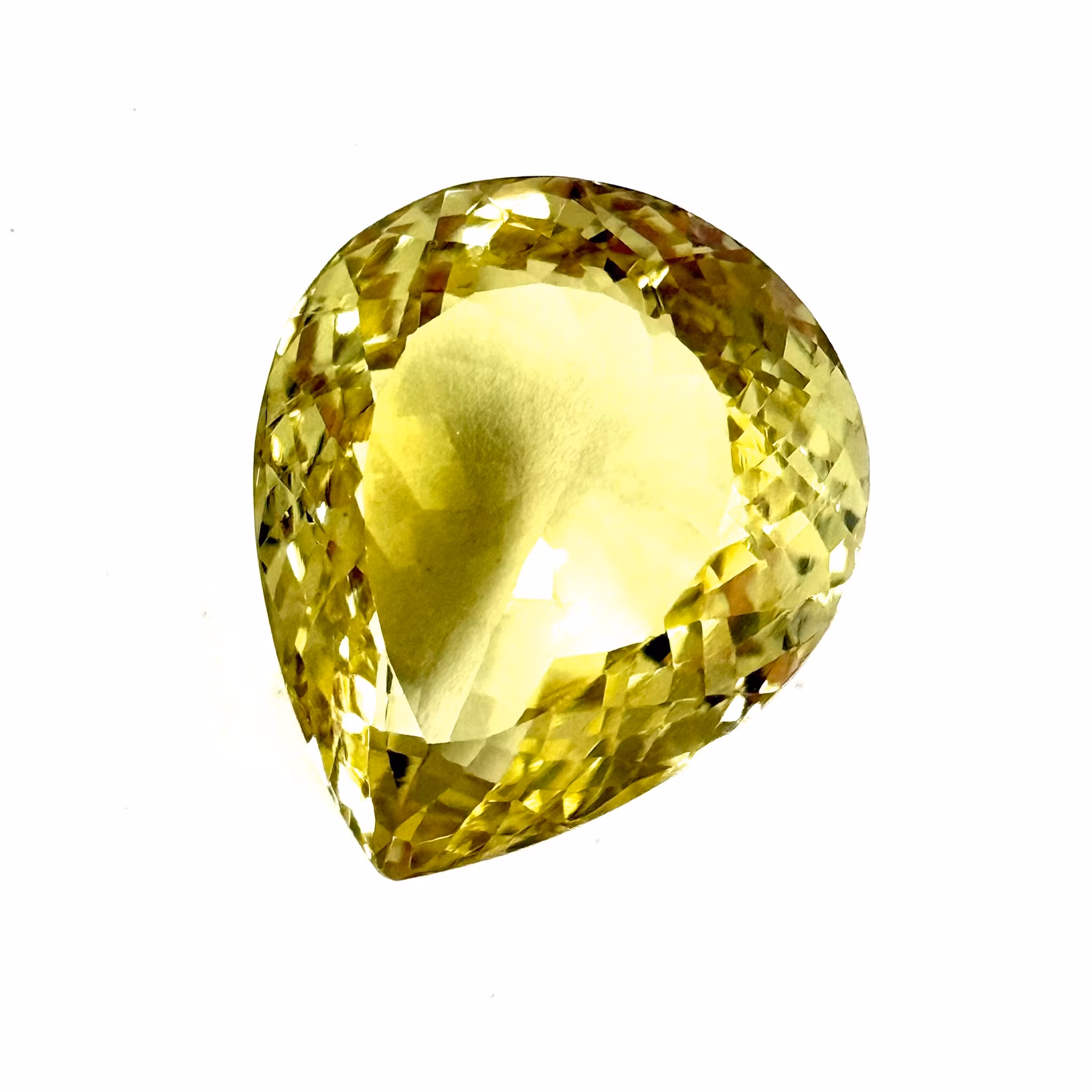 31,61 karat naturlig ubehandlet citrin med certifikat