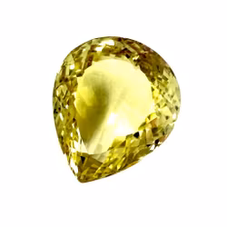 31,61 karat naturlig ubehandlet citrin med certifikat