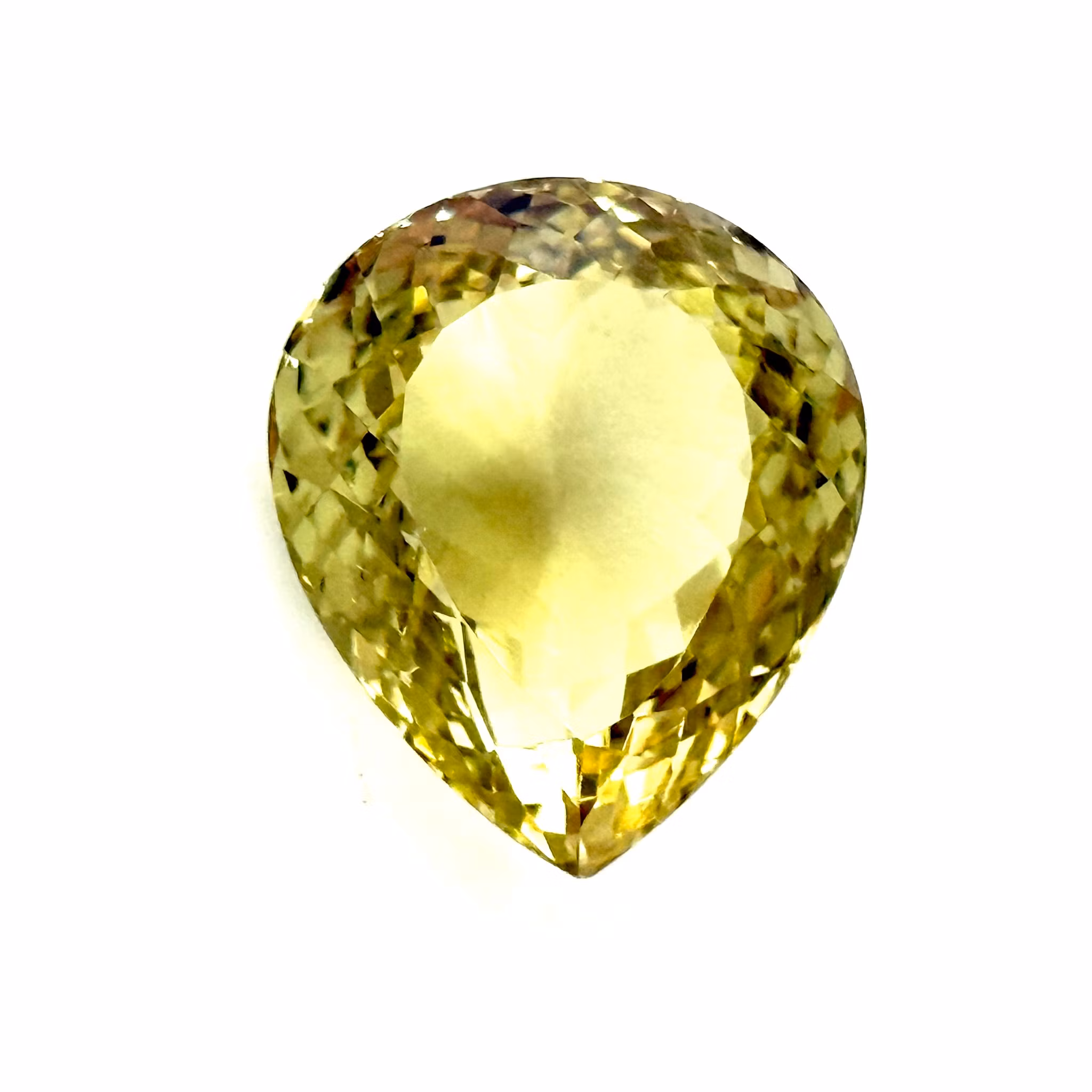 31,61 karat naturlig ubehandlet citrin med certifikat