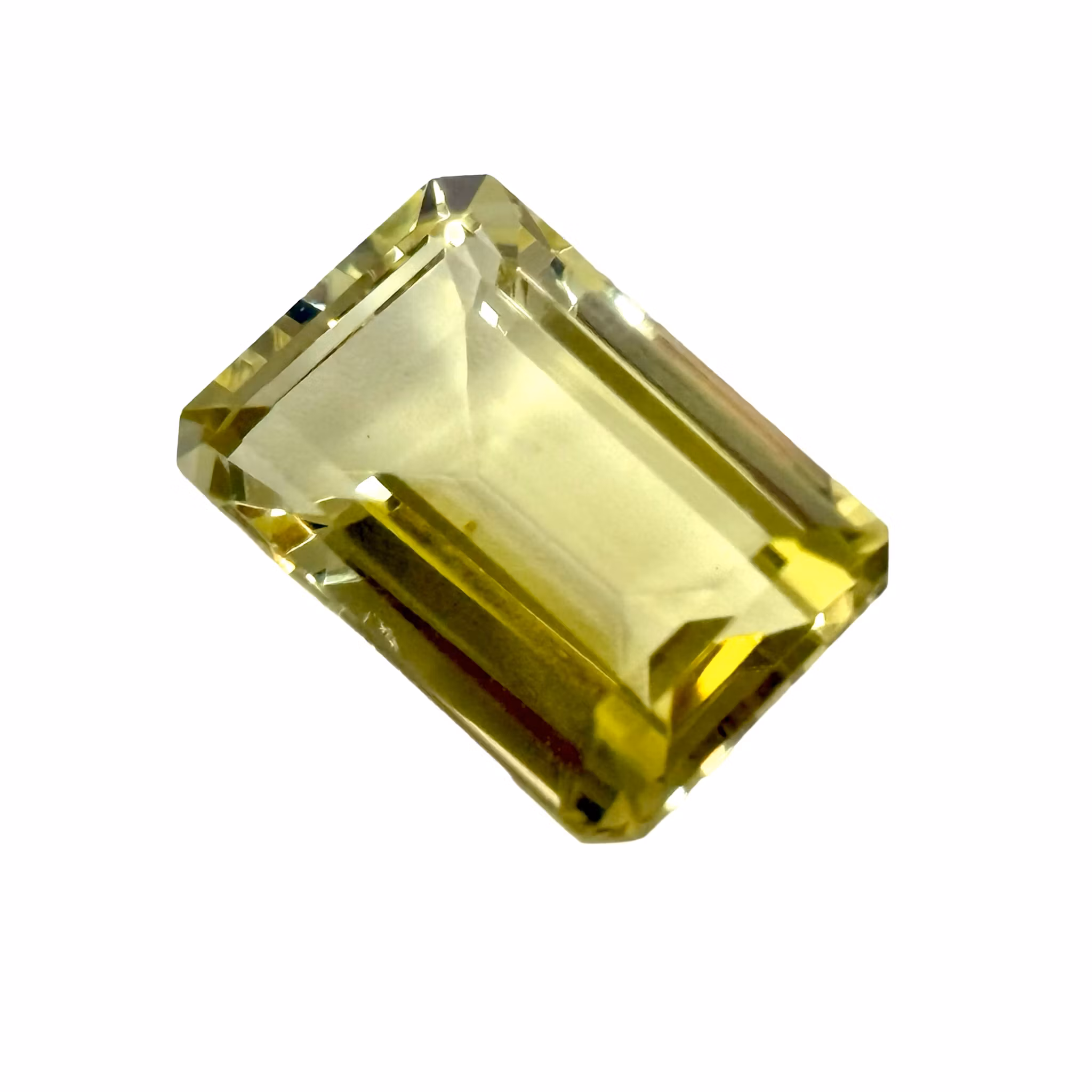 21.26 Karat naturlig obehandlad Citrin med certifikat