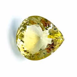 Citrine naturelle non traitée de 28,57 carats avec certificat