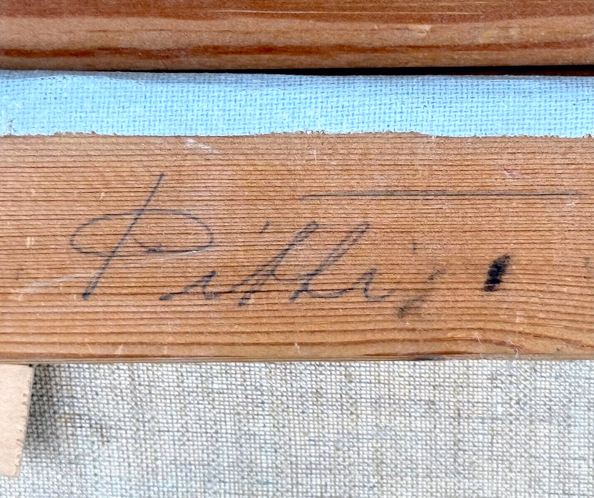 Venezia vannkanaler, Italia, Oljemaleri på lerret, Signert