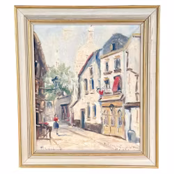 Michel Soutine (1941-1986). Paris-motiv, Oliemaleri på lærred, signeret