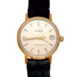 Tissot Seastar Quartz dam armbandsur. guldklocka, 18k