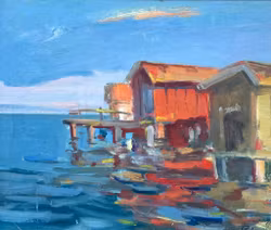 Ove Lennart Swedin, Oljemålning på duk, Signerad