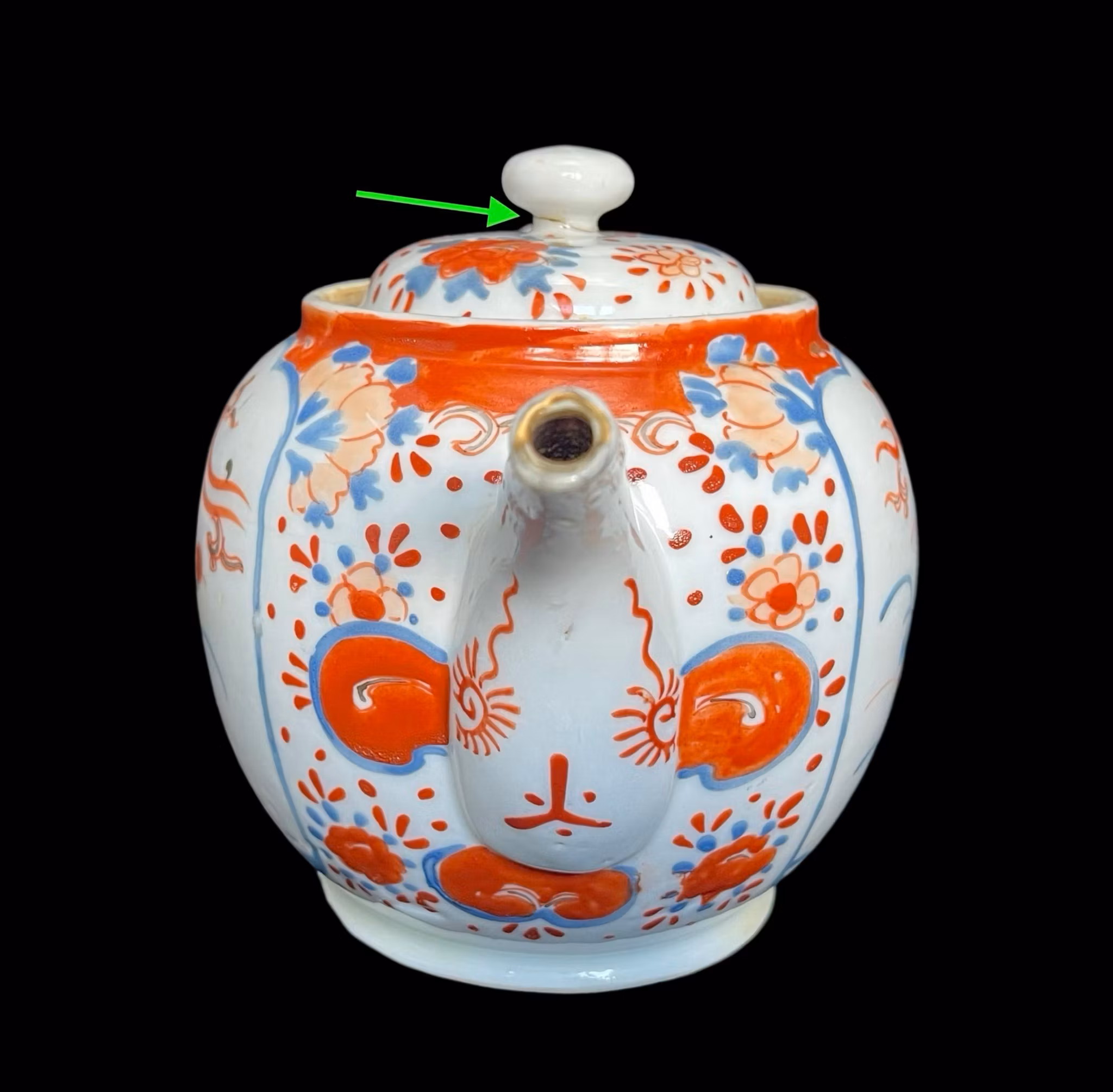 Antik japansk Imari porcelæn tekande