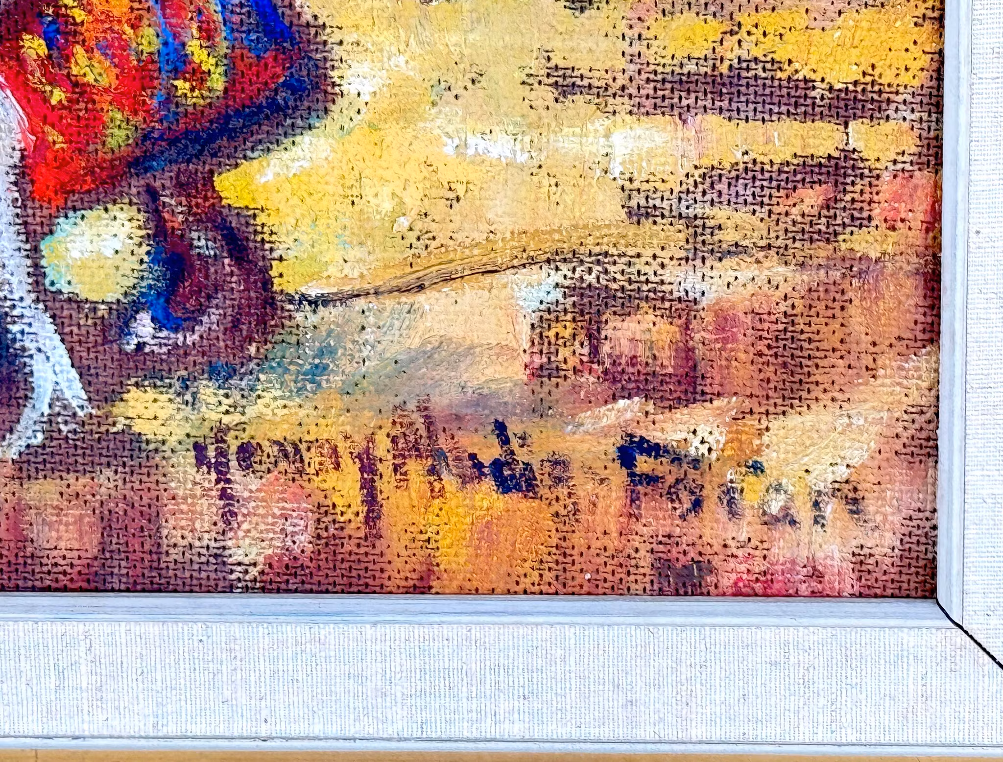 Henny Modig Förare (Sverige 1907-2002). Oljemaleri på panel, signert