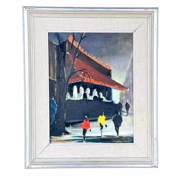 H. Persson, Öljymaalaus paneelille, signeerattu