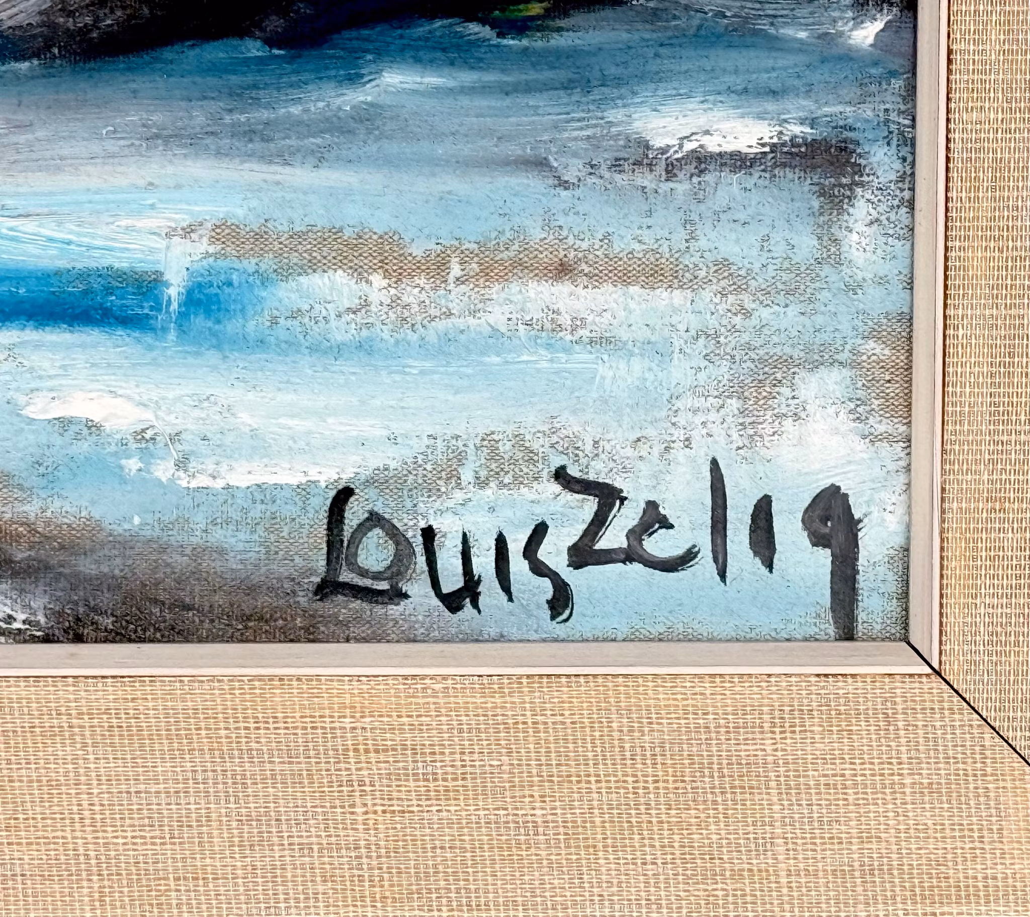 Louis Zelig (1922-1993). Oljemålning på duk, Signerad